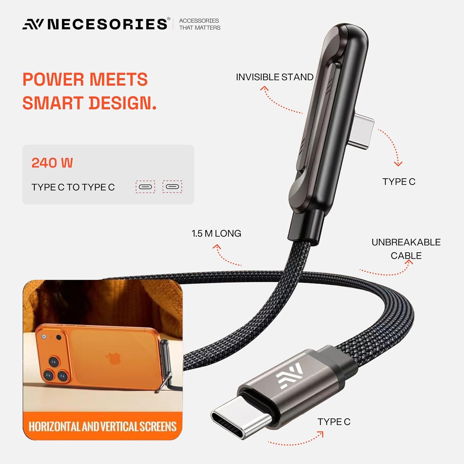 Plug the T-shaped USB-C