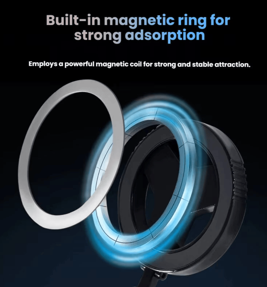 Stick the magnetic ring (one-time)