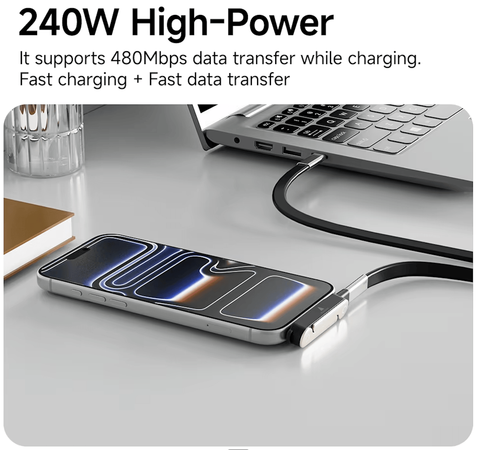 Connect and charge at 240W