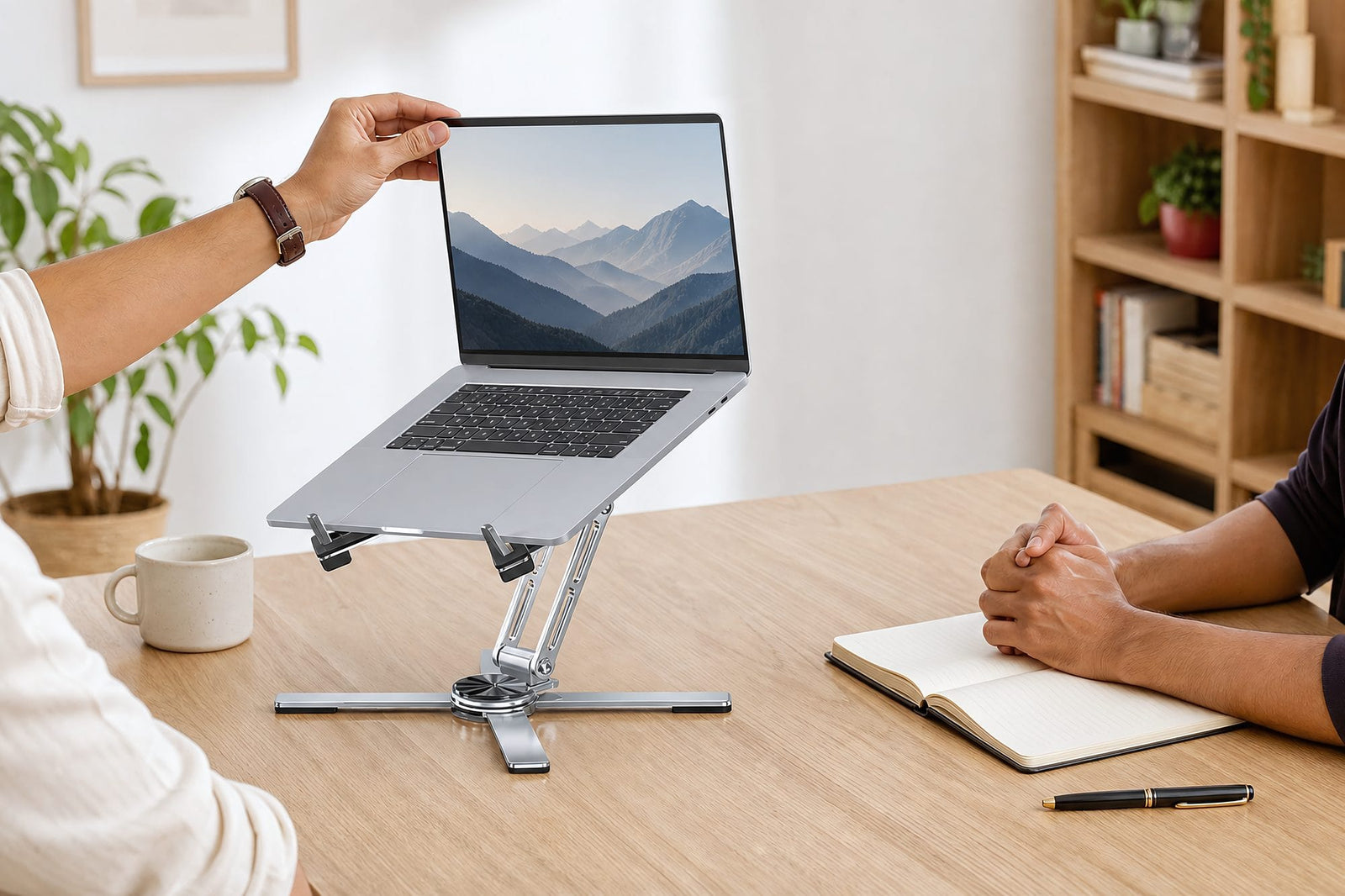 Spin the screen, not the chair